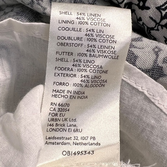 NWT Anthropologie Floral Linen Cotton Maxi Dress Pockets Sz S Fairy Sweetheart - Picture 11 of 15